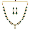 Green Color Festive Special Kundan Necklace Set (KN194GRN)