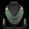 Green Color Kundan Necklace Set (KN201GRN)