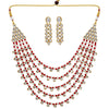 Maroon Color Kundan Necklace Set (KN201MRN)