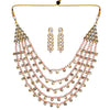 Pink Color Kundan Necklace Set (KN201PNK)