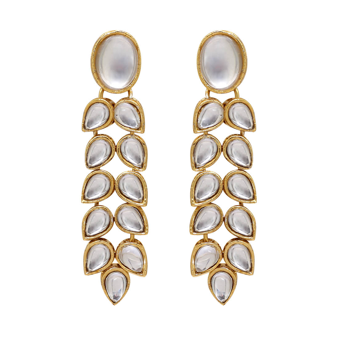 White Color Kundan Necklace Set (KN201WHT)