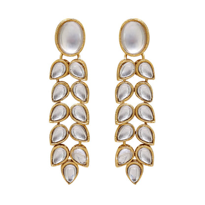 White Color Kundan Necklace Set (KN201WHT)