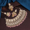 Light Pink Color Kundan Bridal Necklace Set (KN222LPNK)