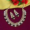 Black Color Kundan Necklace Set (KN788BLK)