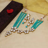 Rama Green Color Kundan Necklace Set (KN819RGRN)