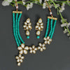 Rama Green Color Kundan Necklace Set (KN819RGRN)