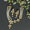 White Color Kundan Necklace Set (KN819WHT)