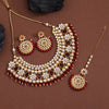 Maroon Color Kundan Necklace Set (KN845MRN)