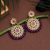 Purple Color Kundan Necklace Set (KN845PRP)