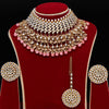 Peach Color Kundan Necklace Set (KN905PCH)