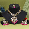 Rani Color Kundan Necklace Set (KN988RNI)