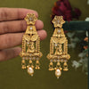 Gold Color Lord Krishna Matte Gold Earrings (MGE300GLD)