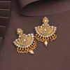 Gold Color Rajwadi Matte Gold Earrings (MGE308GLD)