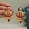Rani Color Rajwadi Matte Gold Earrings (MGE308RNI)