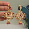 Rani Color Rajwadi Matte Gold Earrings (MGE309RNI)