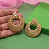 Gold Color Rajwadi Matte Gold Earrings (MGE311GLD)