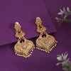 Gold Color Rajwadi Matte Gold Earrings (MGE312GLD)