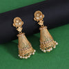 Gold Color Rajwadi Matte Gold Earrings (MGE314GLD)