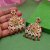 Multi Color Rajwadi Matte Gold Earrings (MGE316MLT)