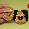 Gold Color Rajwadi Matte Gold Earrings (MGE318GLD)