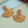 Gold Color Rajwadi Matte Gold Earrings (MGE319GLD)