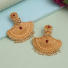 Rani Color Rajwadi Matte Gold Earrings (MGE319RNI)