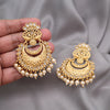 Gold Color Rajwadi Matte Gold Earrings (MGE322GLD)