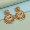 Gold Color Rajwadi Matte Gold Earrings (MGE322GLD)