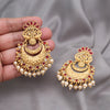 Rani Color Rajwadi Matte Gold Earrings (MGE322RNI)