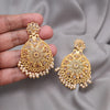 Gold Color Rajwadi Matte Gold Earrings (MGE323GLD)