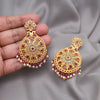 Rani Color Rajwadi Matte Gold Earrings (MGE323RNI)