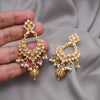 Gold Color Rajwadi Matte Gold Earrings (MGE325GLD)