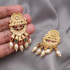 Rani & Green Color Rajwadi Matte Gold Earrings (MGE330RNIGRN)