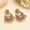 Gold Color Rajwadi Matte Gold Earrings (MGE332GLD)