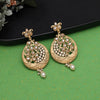 Gold Color Rajwadi Matte Gold Earrings