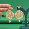 Gold Color Rajwadi Matte Gold Earrings