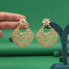 Gold Color Rajwadi Matte Gold Earrings