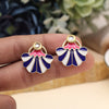 Blue Color Meenakari Earrings (MKE1975BLU)