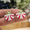 Rani Color Meenakari Earrings (MKE1975RNI)