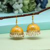 Yellow Color Meenakari Earrings (MKE1978YLW)