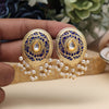 Blue Color Meenakari Earrings (MKE1979BLU)