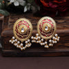 Maroon Color Meenakari Earrings (MKE1979MRN)