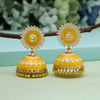 Yellow Color Meenakari Earrings (MKE1980YLW)