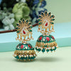 Green Color Meenakari Earrings (MKE1981GRN)