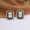 Black Color Meenakari Earrings (MKE1985BLK)