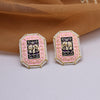 Pink Color Meenakari Earrings (MKE1985PNK)