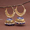 Blue Color Meenakari Earrings (MKE1987BLU)