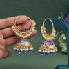 Blue Color Meenakari Earrings (MKE1987BLU)