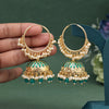 Green Color Meenakari Earrings (MKE1987GRN)