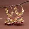 Red Color Meenakari Earrings (MKE1987RED)